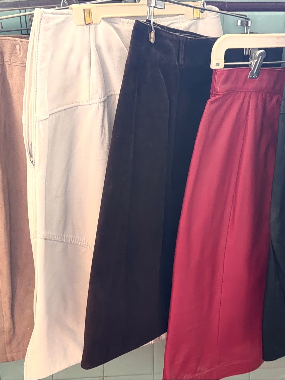Vintage lot of Women's  Leather Skirts